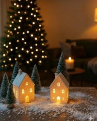 Yılbaşı Konsepti Dekoratif Ev&Ağaç